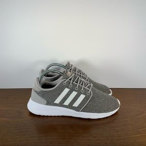 Adidas - CloudFoam Racer QT Light Onix Athletic Shoes Gray White - Women’s 8